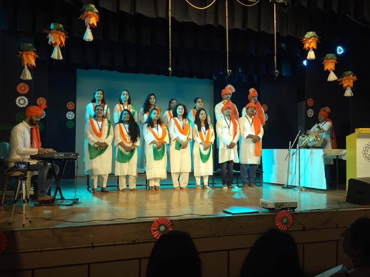 The club's Independence Day cultural programme on stage