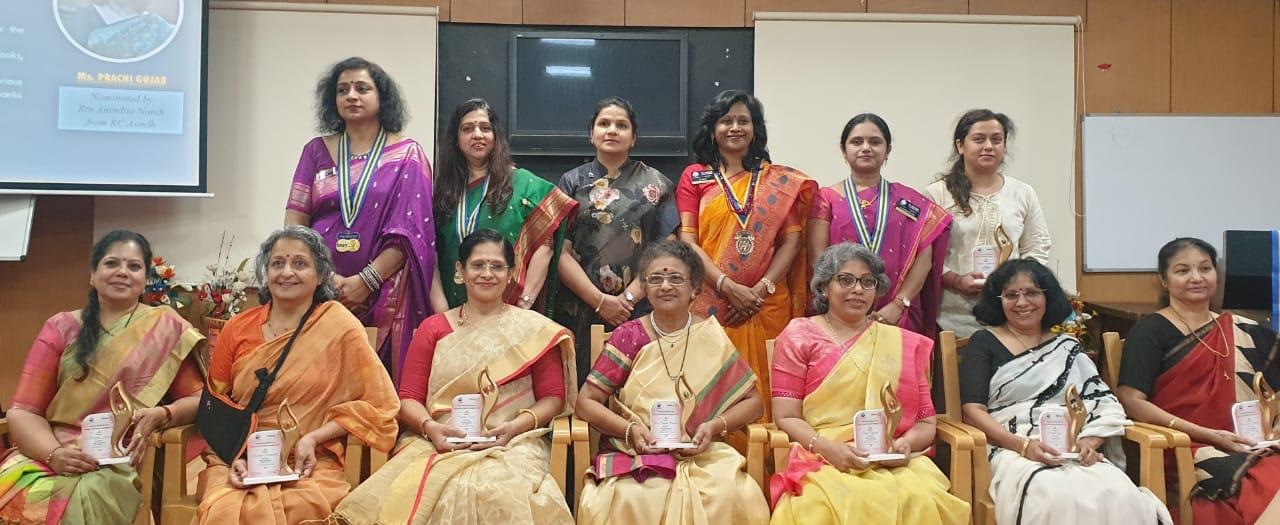 Women felicitated for impactful work at the club's synergy Women's Day programme